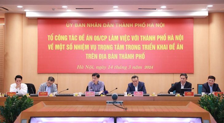 Toàn cảnh phiên họp - Ảnh: UBND TP Hà Nội